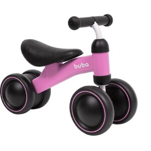 Bicicleta De Equilíbrio 4 Rodas Rosa – Buba 13517