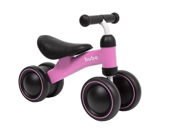 Bicicleta De Equilíbrio 4 Rodas Rosa – Buba 13517