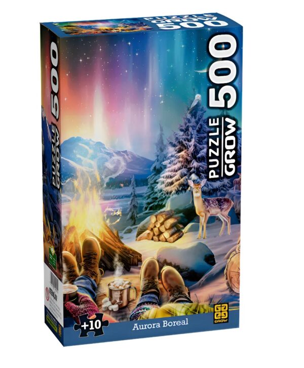 Quebra-cabeça 500 peças Aurora Boreal – Grow