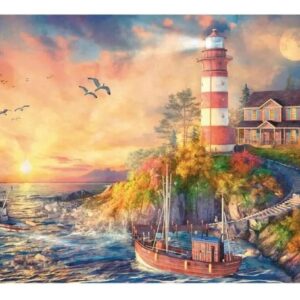 Quebra-cabeça 500 Peças Farol À Beira Mar – Grow