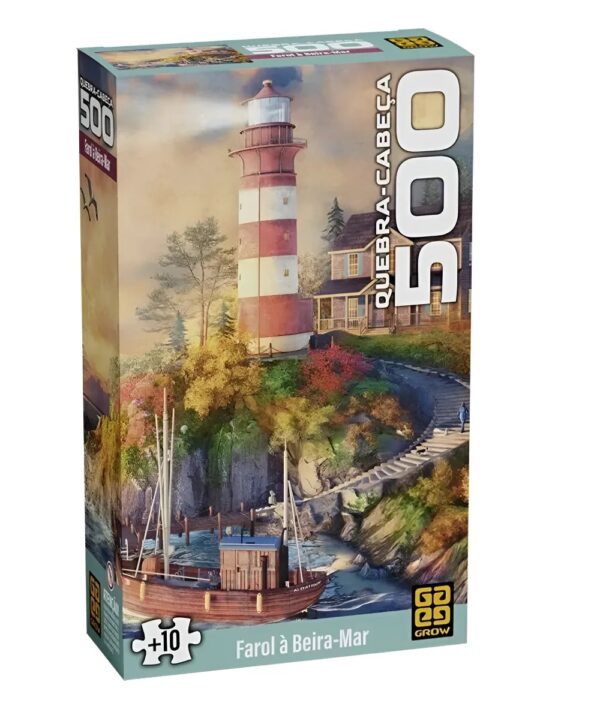 Quebra-cabeça 500 Peças Farol À Beira Mar – Grow
