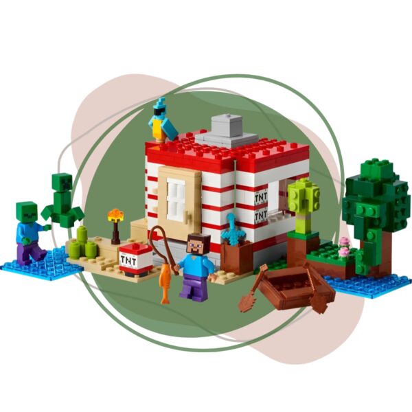 Lego Minecraft 21275 – A Casa Da Dinamite Na Selva 287 peças