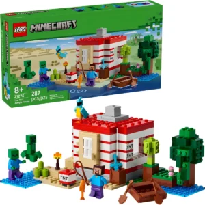 Lego Minecraft 21275 – A Casa Da Dinamite Na Selva 287 peças