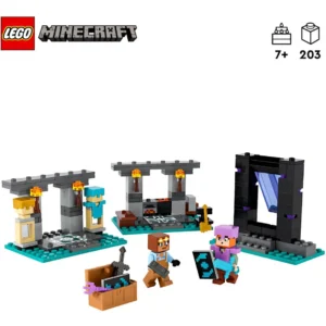 Lego Minecraft 21252 – O Arsenal Oficial The Armory 203 Peças