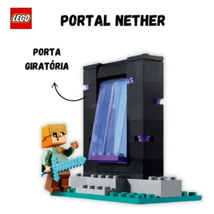 Lego Minecraft 21252 – O Arsenal Oficial The Armory 203 Peças