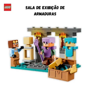 Lego Minecraft 21252 – O Arsenal Oficial The Armory 203 Peças