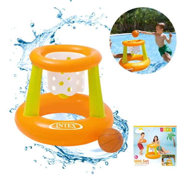 Jogo Basquete Cesta Inflável Com Bola – Intex 58504 kit 2