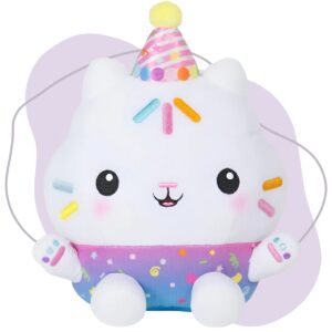 Pelucia Gabby’s Dollhouse Gato Cakey Com Som E Luz 26cm Sunny