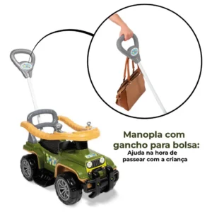 Carrinho Infantil de Passeio com Empurrador Jip Jip Militar – Maral 2059
