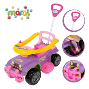 Carrinho Infantil de Passeio com Empurrador Jip Jip Menina – Maral 2058
