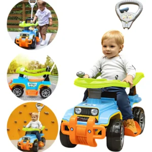 Carrinho Infantil de Passeio com Empurrador Jip Jip Colorido – Maral 2112