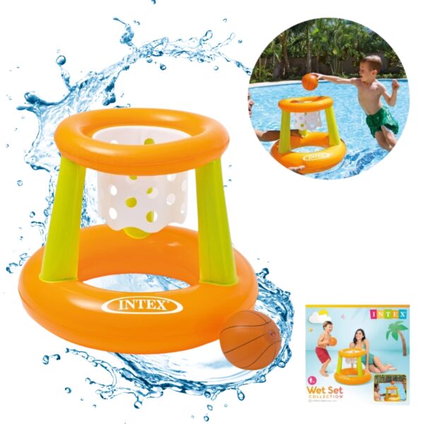 Jogo Basquete Cesta Inflável Com Bola – Intex 58504