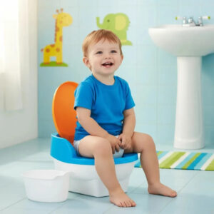 Troninho 2 em 1 Baby Land Pinico Pipinico Vira Assento para Vaso Azul Cardoso