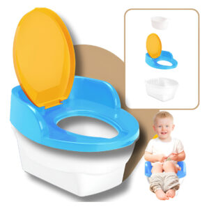Troninho 2 em 1 Baby Land Pinico Pipinico Vira Assento para Vaso Azul Cardoso