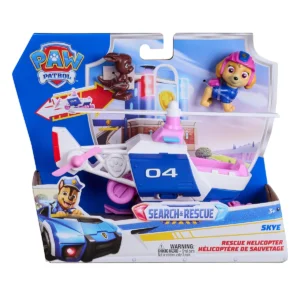 Patrulha Canina Helicóptero de Resgate da Skye Com Boneco e Amigo Sunny