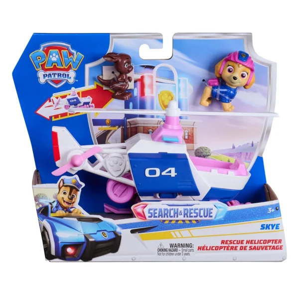 Patrulha Canina Helicóptero de Resgate da Skye Com Boneco e Amigo Sunny