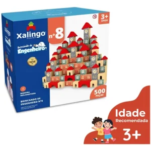 Brincando De Engenheiro – Nº8 Blocos de Montar 500 Peças Xalingo 67865