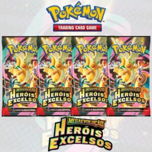 Pokemon Heróis Excelsos Mega Evolução 25 Cartas PACK CINZA