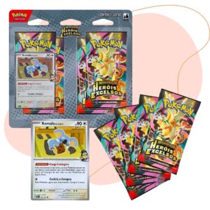 Pokemon Heróis Excelsos Mega Evolução 25 Cartas PACK CINZA