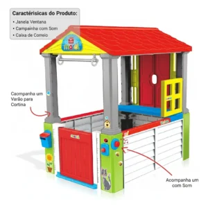Casinha Para Brincar Menina Mi Casita Colorida Maral