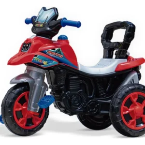 Andador Infantil Triciclo Moto Trail Maral Com Empurrador Vermelho