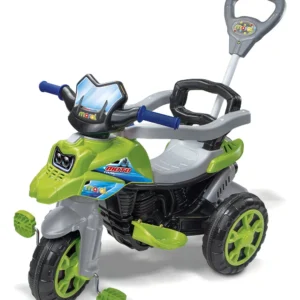 Andador Infantil Triciclo Moto Trail Maral Com Empurrador verde