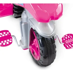Andador Infantil Triciclo Moto Trail Maral Com Empurrador Rosa