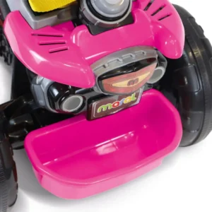 Andador Infantil Triciclo Moto Trail Maral Com Empurrador Rosa