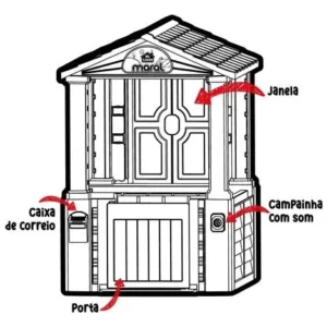 Casinha Para Brincar Menina Mi Casita Rosa Maral