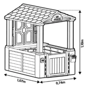 Casinha Para Brincar Menina Mi Casita Rosa Maral