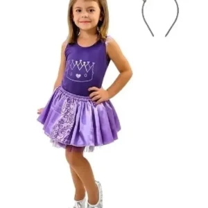 Kit para Fantasia Infantil Princesa Violeta Luxo – Anjo Fantasias F032
