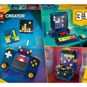 Lego Creator 31380 – 3 Em 1 Console De Videogame Retrô  268 Vi