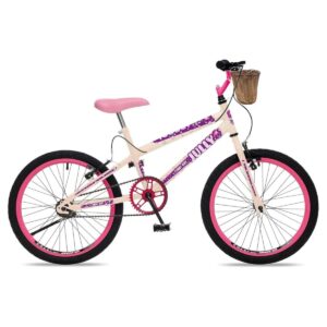 Bicicleta Infantil Colli Jully Aro 20 Com Cestinha – Bege