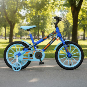 Bicicleta Infantil Aro 16 Colli Spinossauro Rodinha Lateral – Azul