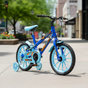 Bicicleta Infantil Aro 16 Colli Spinossauro Rodinha Lateral – Azul