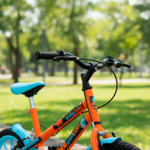 Bicicleta Infantil Aro 16 Colli Spinossauro Rodinha Lateral – Laranja Neon