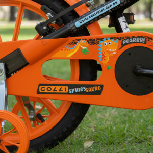 Bicicleta Infantil Aro 16 Colli Spinossauro Rodinha Lateral – Preto Fosco