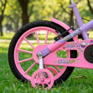 Bicicleta Infantil Aro 16 Colli Aurora Rodinhas E Cestinhas – Lilás