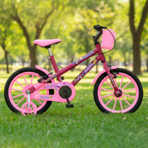 Bicicleta Infantil Aro 16 Colli Aurora Rodinhas E Cestinhas – Roxo Perolizado