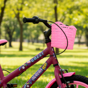 Bicicleta Infantil Aro 16 Colli Aurora Rodinhas E Cestinhas – Roxo Perolizado