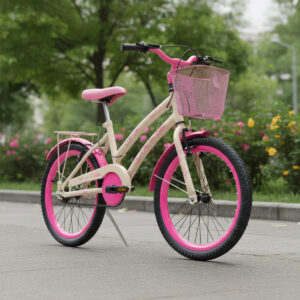 Bicicleta Infantil Colli Celina Aro 20 Cestinha E Bagageiro – Bege