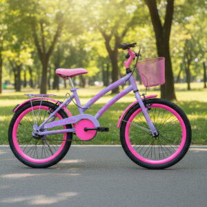 Bicicleta Infantil Colli Celina Aro 20 Cestinha E Bagageiro – Lilás