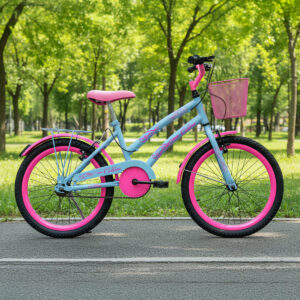 Bicicleta Infantil Colli Celina Aro 20 Cestinha E Bagageiro – Azul Champanhe