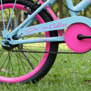 Bicicleta Infantil Colli Celina Aro 20 Cestinha E Bagageiro – Azul Champanhe