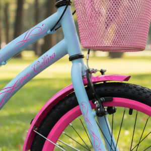 Bicicleta Infantil Colli Celina Aro 20 Cestinha E Bagageiro – Azul Champanhe