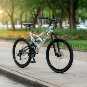 Bicicleta Aro 26 Colli 21v EXCLUSIVA Gps Freio A Disco E Suspensão – Branco