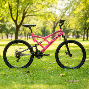 Bicicleta Aro 26 Colli 21v EXCLUSIVA Gps Freio A Disco E Suspensão – Rosa Neon
