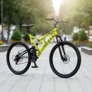 Bicicleta Aro 26 Colli 21v EXCLUSIVA Gps Freio A Disco E Suspensão – Amarelo Neon