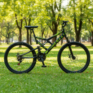 Bicicleta Aro 26 Colli 21v EXCLUSIVA Gps Freio A Disco E Suspensão – Preto Fosco/ Amarelo Neon