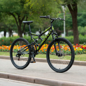 Bicicleta Aro 26 Colli 21v EXCLUSIVA Gps Freio A Disco E Suspensão – Preto Fosco/ Amarelo Neon